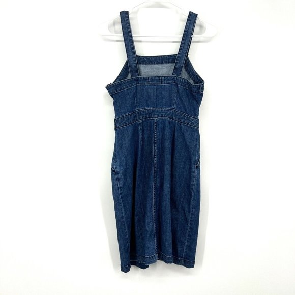 Universal Thread Denim Dress Blue Jean Sleeveless Pockets - Picture 7 of 11